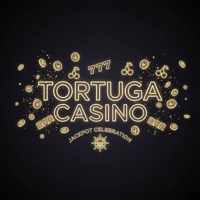 Interface du casino Tortuga affichant des machines à sous et un formulaire de connexion